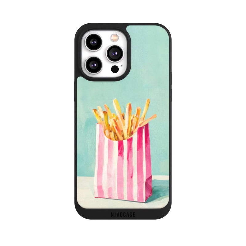 iPhone 14 Pro Max NIVOpure Retro Fries Blue Watercolor