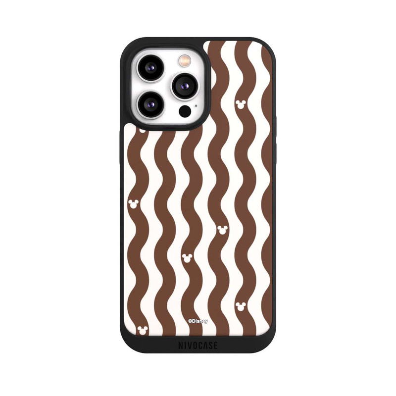 iPhone 14 Pro Max NIVOpure Micky Muster Braune Wellen