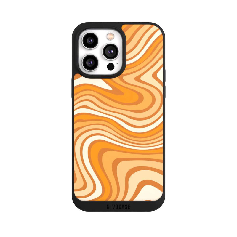 iPhone 14 Pro Max NIVOpure Wellenmuster Orange