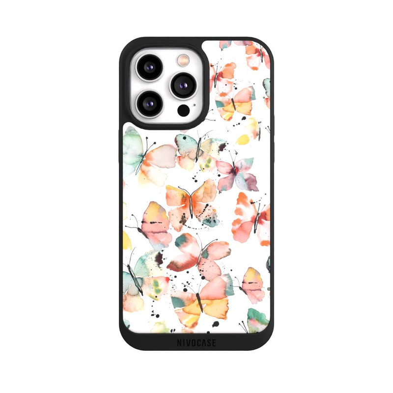 iPhone 14 Pro Max NIVOpure Butterflies Watercolor Pattern