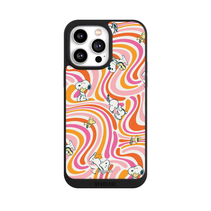 iPhone 14 Pro Max NIVOpure Peanuts Hippie Pattern Orange