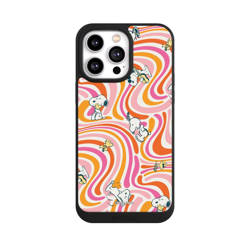 iPhone 14 Pro Max NIVOpure Peanuts Hippie Pattern Orange