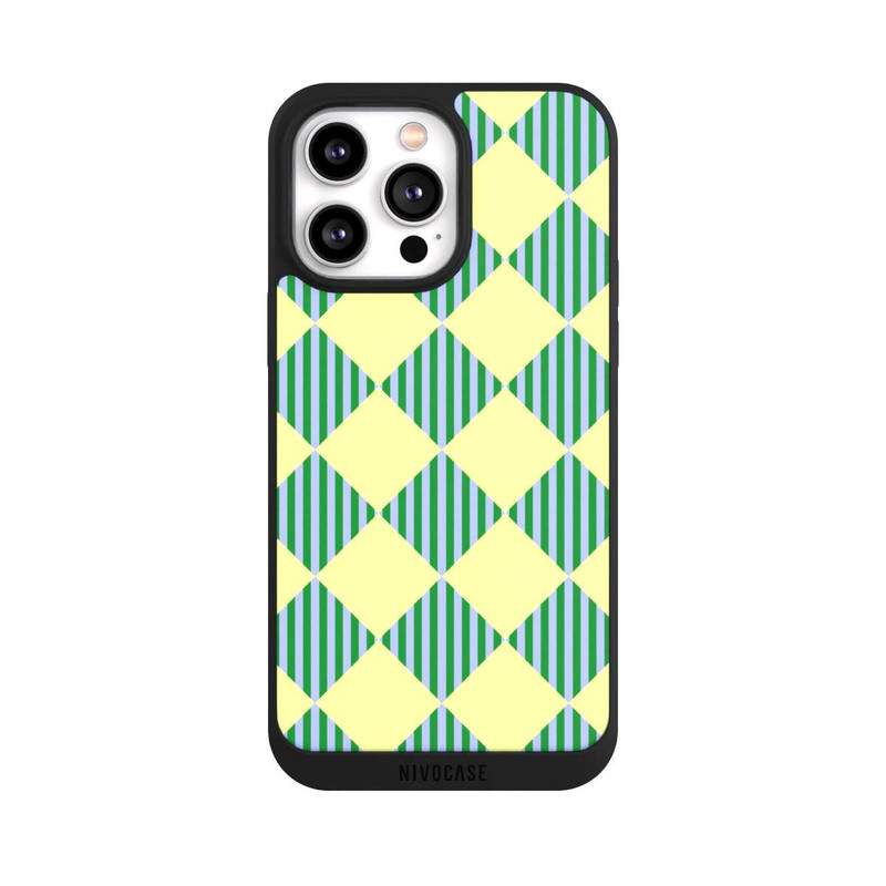 iPhone 14 Pro Max NIVOpure Diamond Pattern Yellow Green