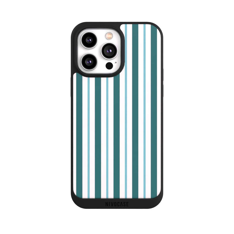 iPhone 14 Pro Max NIVOpure Streifen Blau Hellblau
