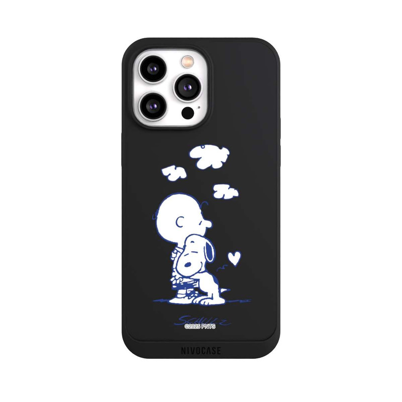 iPhone 14 Pro Max NIVOpure Peanuts Charlie Brown Snoopy Hug Transparent