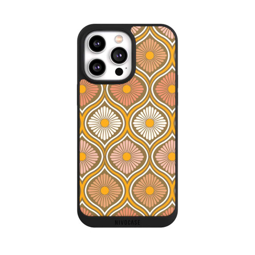 Apple iPhone 14 Pro Max NIVOpure Groovy 70s Retro Mid-Century Daisy Flowers
