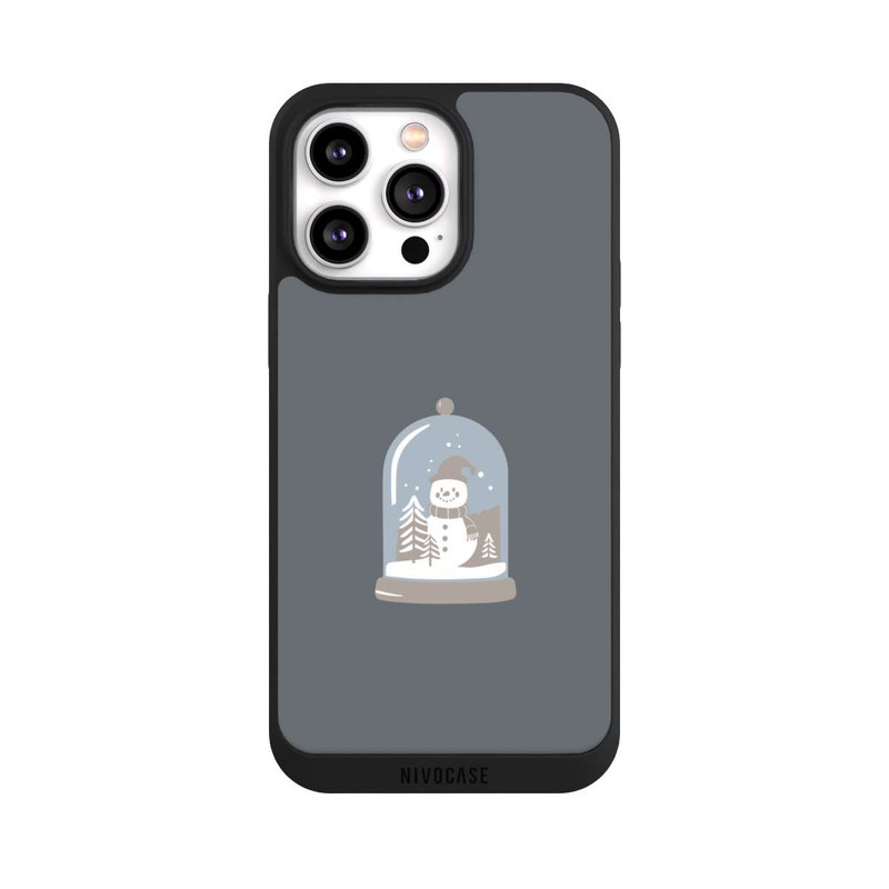 iPhone 14 Pro Max NIVOpure Minimalist Snow Globe with Snowman