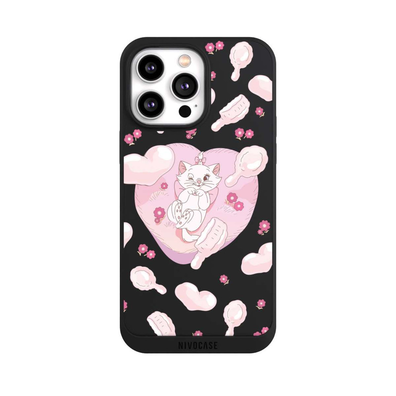 iPhone 14 Pro Max NIVOpure Aristocats Marie Hearts Pink Transparent