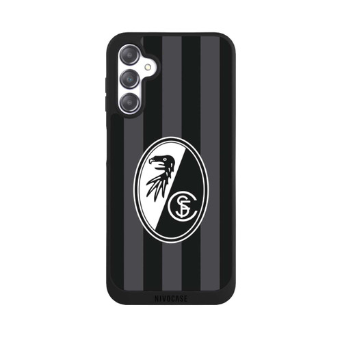 Samsung Galaxy A14 5G NIVOpure SC Freiburg - Grau Gestreift