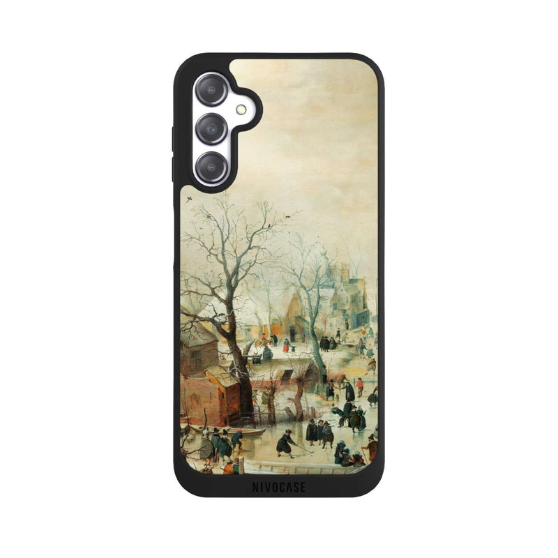 Galaxy A14 5G NIVOpure Winterlandschaft mit Schlittschuhläufern - Hendrick Avercamp