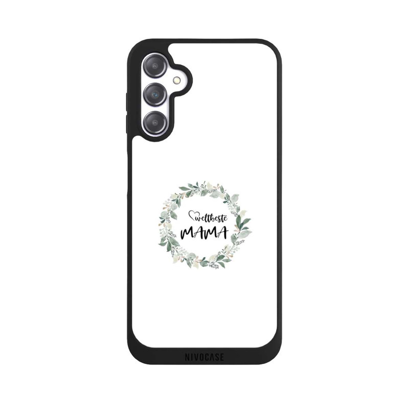 Galaxy A14 5G NIVOpure Weltbeste Mama Blumenkranz