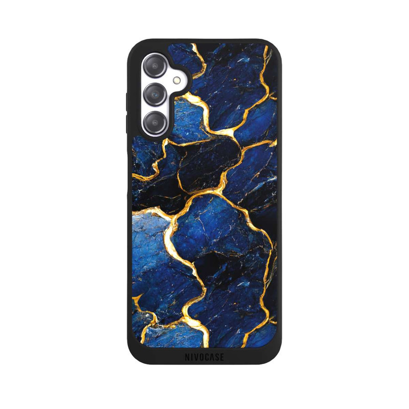 Galaxy A14 5G NIVOpure Blaue Marmor Gold Druck