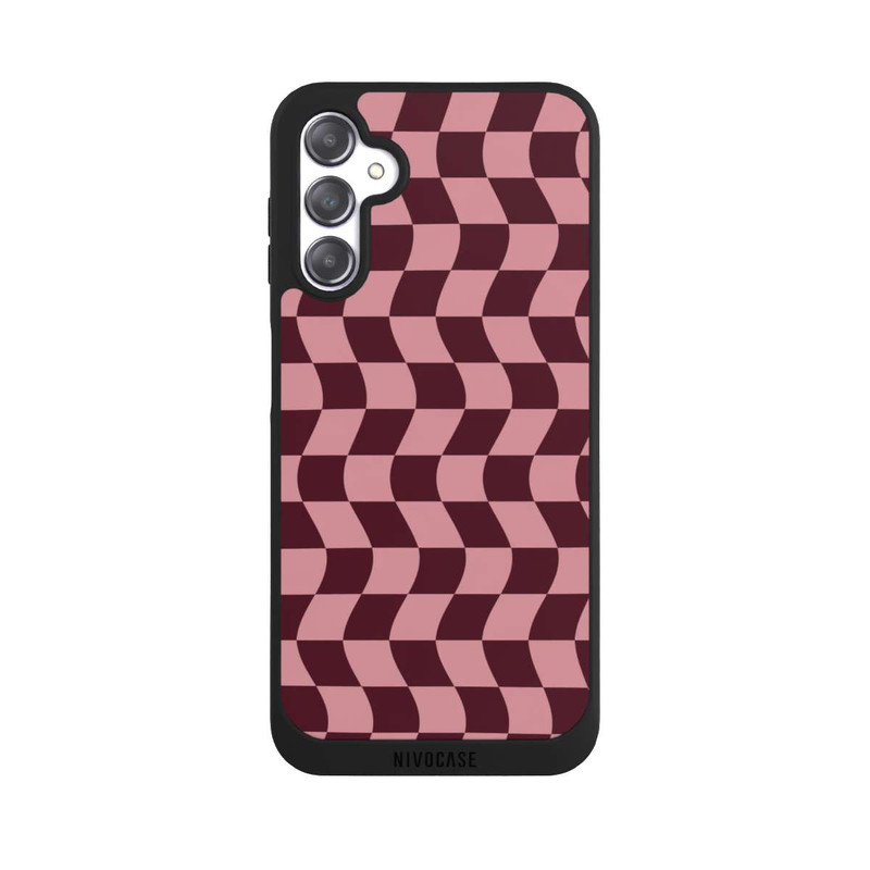 Galaxy A14 5G NIVOpure Schachbrett Rot-Rosa