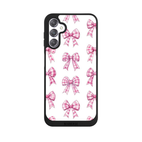 Samsung Galaxy A14 5G NIVOpure Pink Gingham Hearts and Bows with AI
