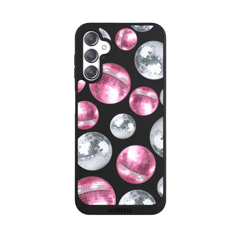 Galaxy A14 5G NIVOpure Discokugel Show Pink Transparent