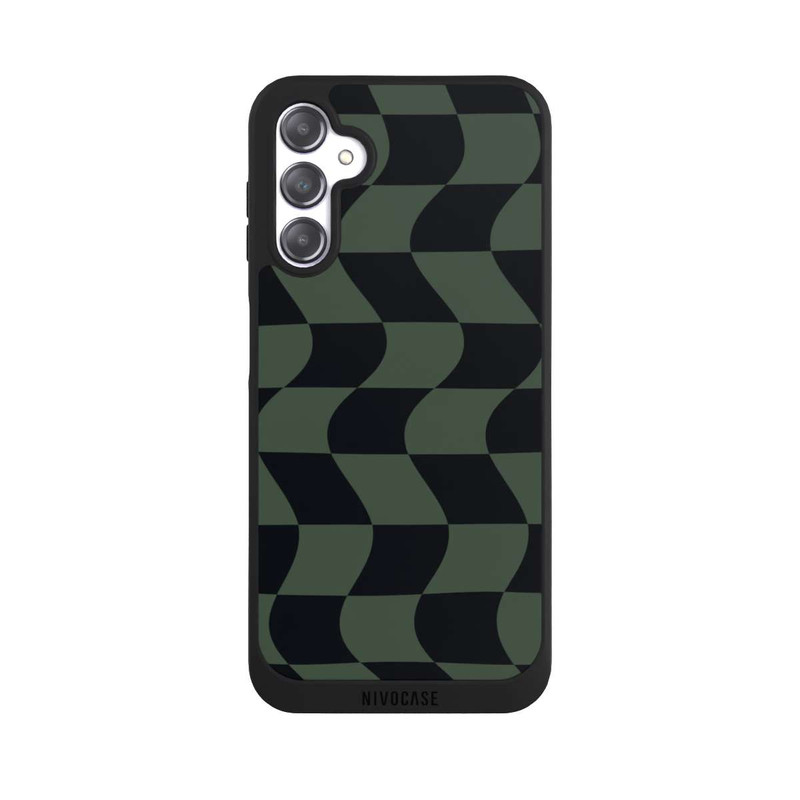 Galaxy A14 5G NIVOpure Karomuster Grün Schwarz