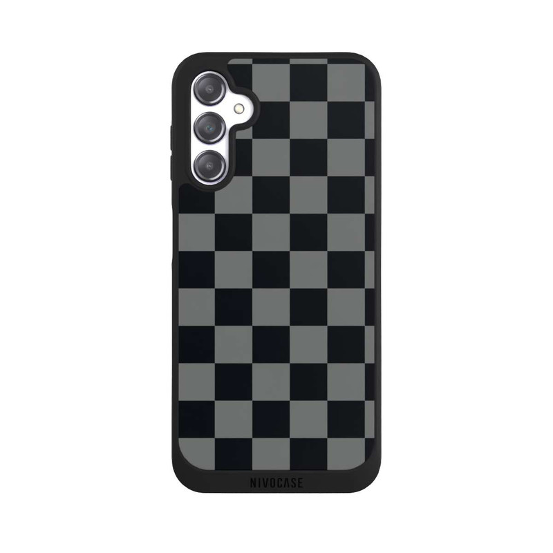 Galaxy A14 5G NIVOpure Checked Pattern Black Grey