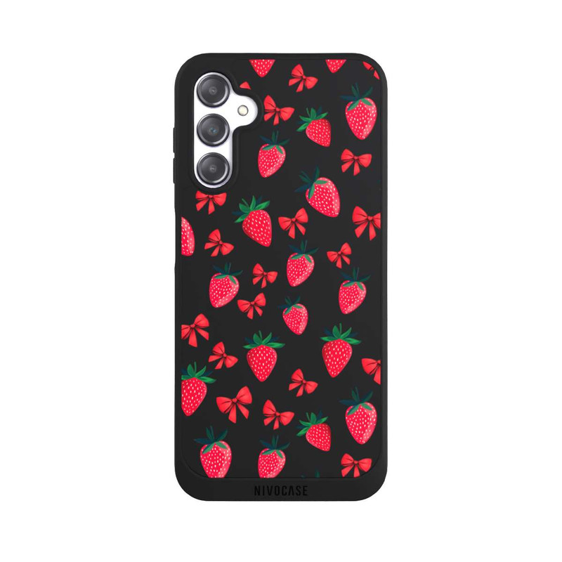 Galaxy A14 5G NIVOpure Erdbeer Herz Muster Transparent
