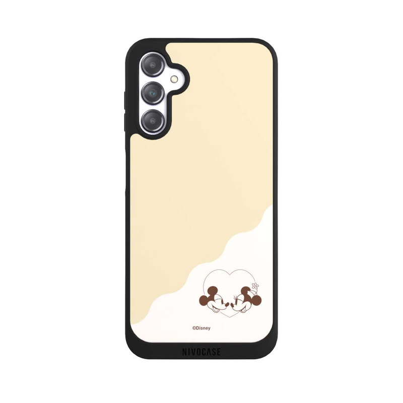 Galaxy A14 5G NIVOpure Mickey and Minnie Love Heart Beige
