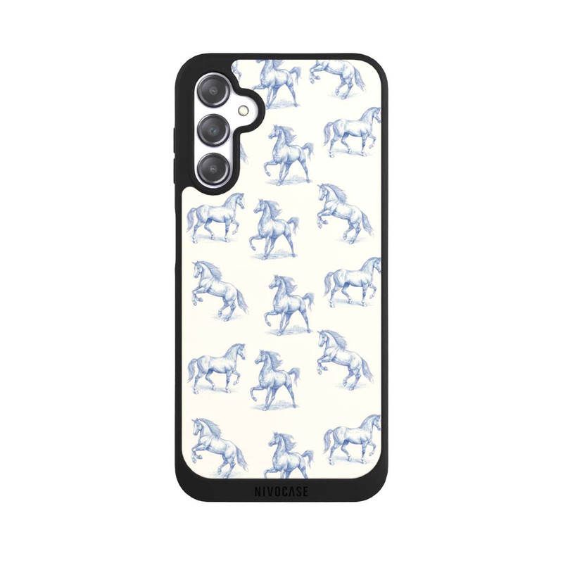 Galaxy A14 5G NIVOpure Horses Pattern Toile de Jouy mit KI