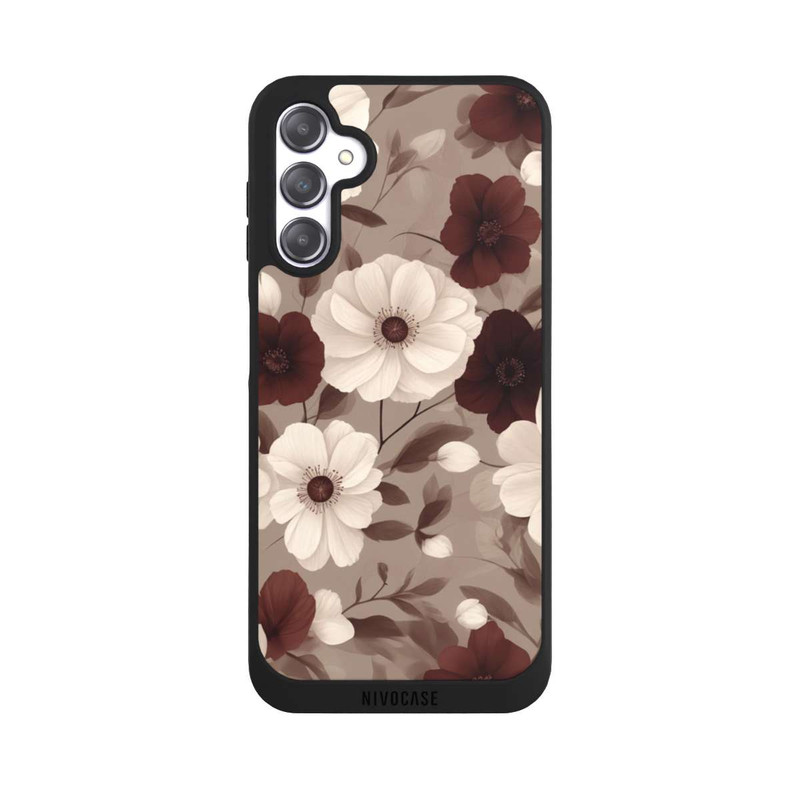 Galaxy A14 5G NIVOpure Bordeaux Und Creme Blumen mit KI
