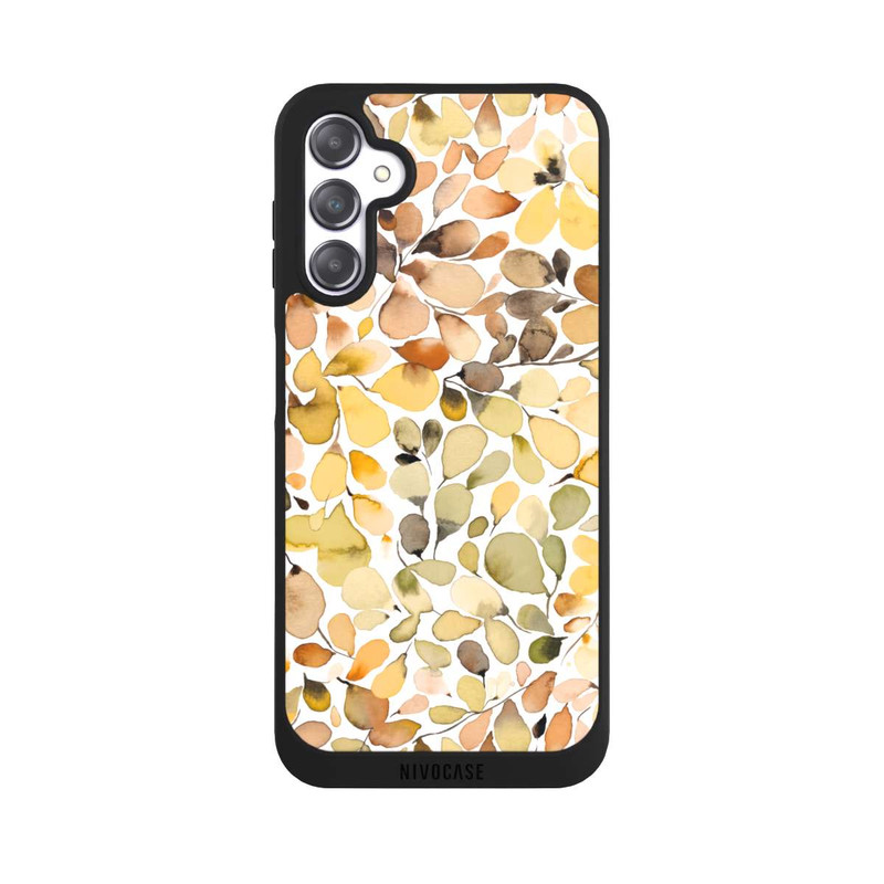 Galaxy A14 5G NIVOpure Eukalyptus Aquarellblätter Braun Herbst