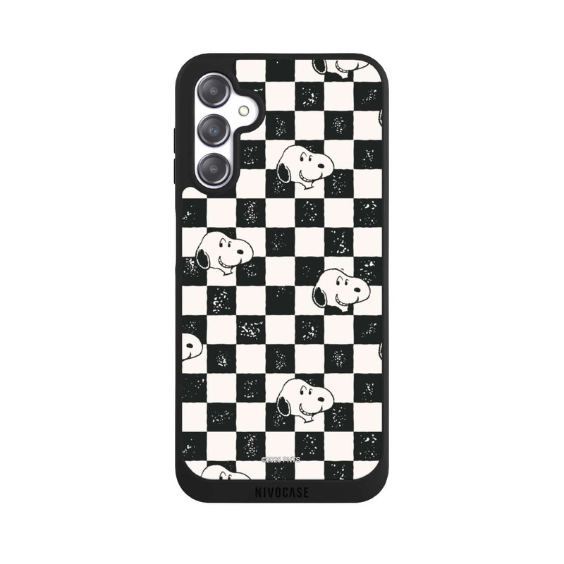 Galaxy A14 5G NIVOpure Snoopy Heads Checked Pattern
