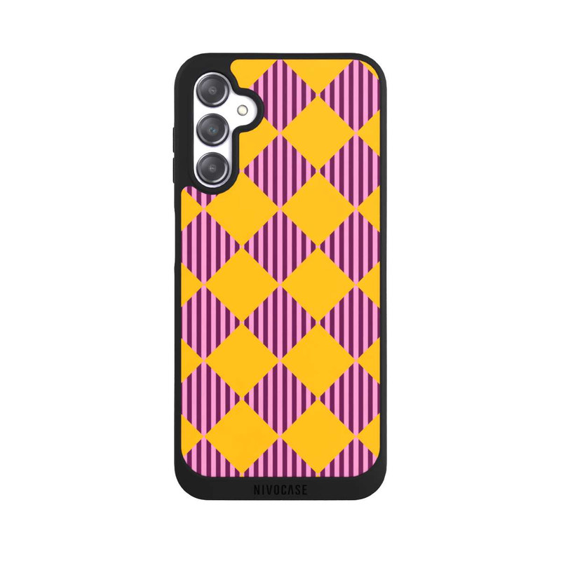 Galaxy A14 5G NIVOpure Rauten Muster Gelb Rot
