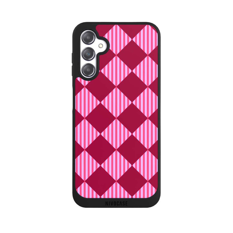 Galaxy A14 5G NIVOpure Rauten Muster Rot Rosa