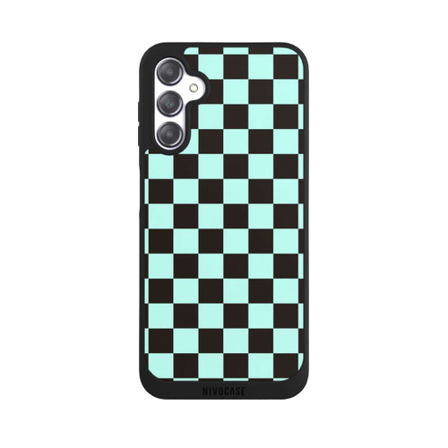 Samsung Galaxy A14 5G NIVOpure Schachbrett Braun Blau