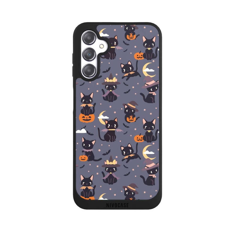 Galaxy A14 5G NIVOpure Cute Halloween Witch Cats and Pumpkins