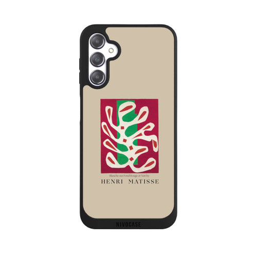 Samsung Galaxy A14 5G NIVOpure Blanche sur Fond Rouge et Vert by Henri Matisse