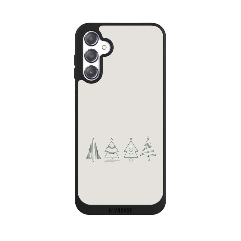 Galaxy A14 5G NIVOpure Weihnachtsbäume Line Art Minimalistisch