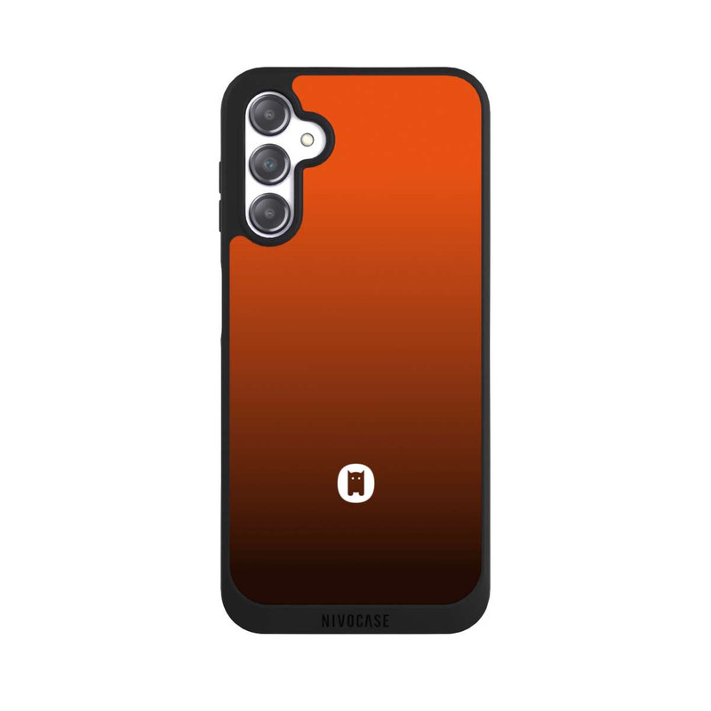 Galaxy A14 5G NIVOpure Nivocase Farbverlauf Orange Schwarz