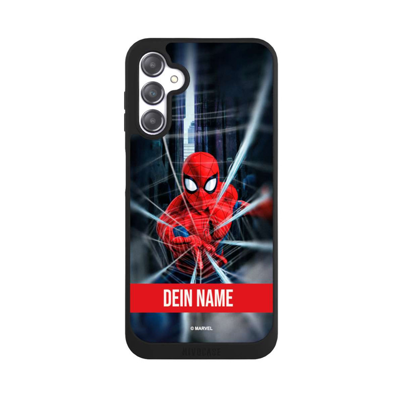 Galaxy A14 5G NIVOpure Spiderman Webs in Action Personalisierbar