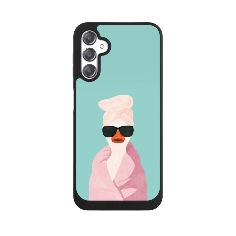 Galaxy A14 5G NIVOpure Ente Türkis Sonnenbrille Turban mit KI erstellt