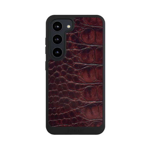 Samsung Galaxy S23 NIVOpure Cuir de Crocodile
