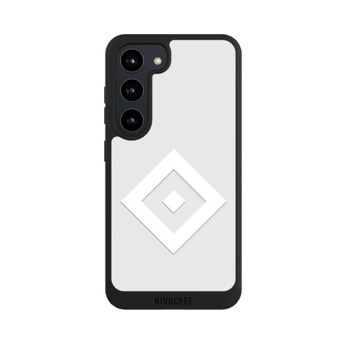 Samsung Galaxy S23 NIVOpure Rauten Logo auf HSV Grau