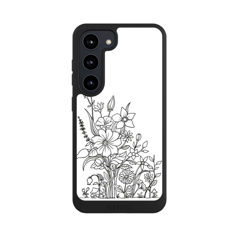 Galaxy S23 NIVOpure Flowers Line Art