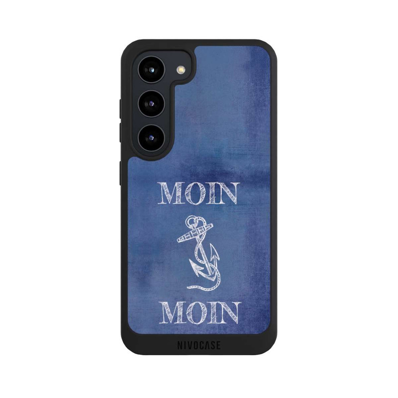 Galaxy S23 NIVOpure Moin Anker grunge blau