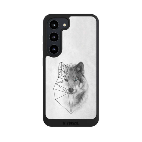 Samsung Galaxy S23 NIVOpure Polygonaler Wolf
