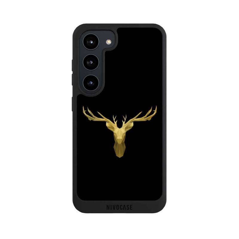 Galaxy S23 NIVOpure Gold Reindeer Head
