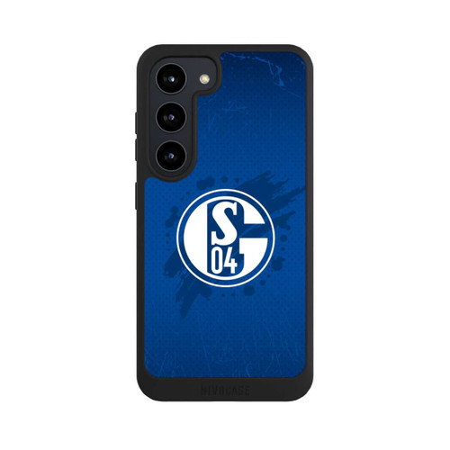 Samsung Galaxy S23 NIVOpure Schalke 04 Farbe Fleck Blau