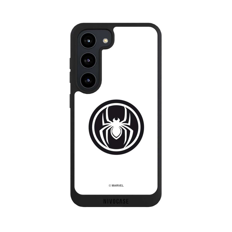 Galaxy S23 NIVOpure Spider-Man Spider Logo White