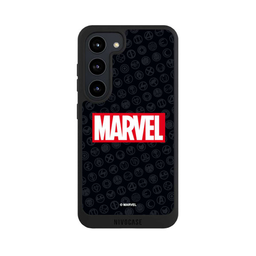 Samsung Galaxy S23 NIVOpure Marvel Logo Noir Rouge