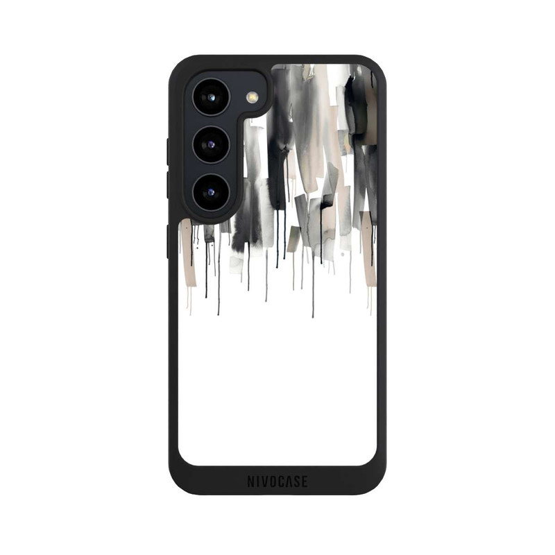 Galaxy S23 NIVOpure Watery Stripes Japandi Black