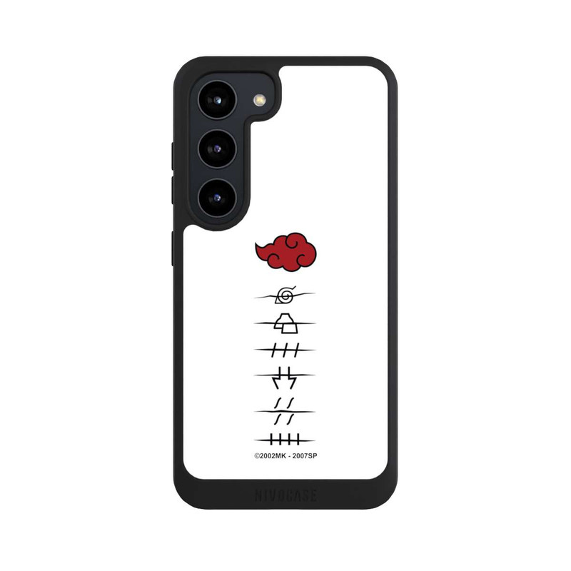 Galaxy S23 NIVOpure Akatsuki member symbols white