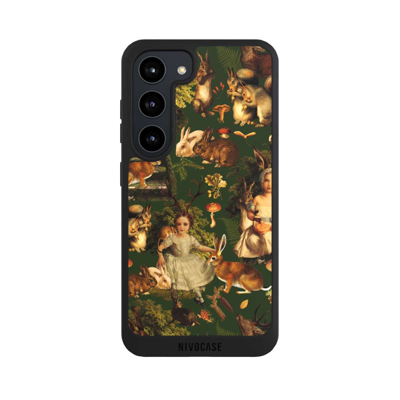 Galaxy S23 NIVOpure Fille et animaux dans la forêt