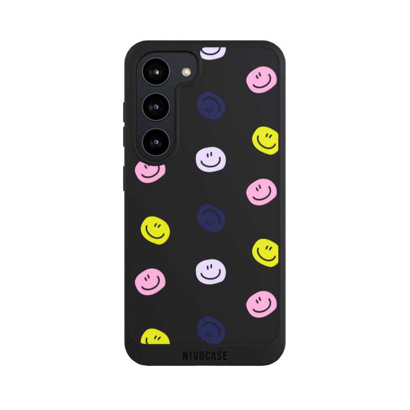 Galaxy S23 NIVOpure Smile Pattern Pink