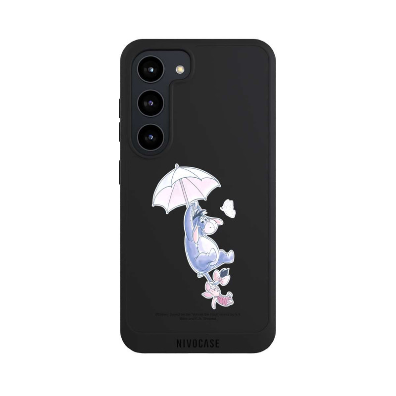 Galaxy S23 NIVOpure Winnie Pooh Eeyeore Find Happiness Transparent